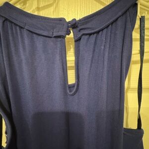 Chelsea & Theodore Navy High Low Dress